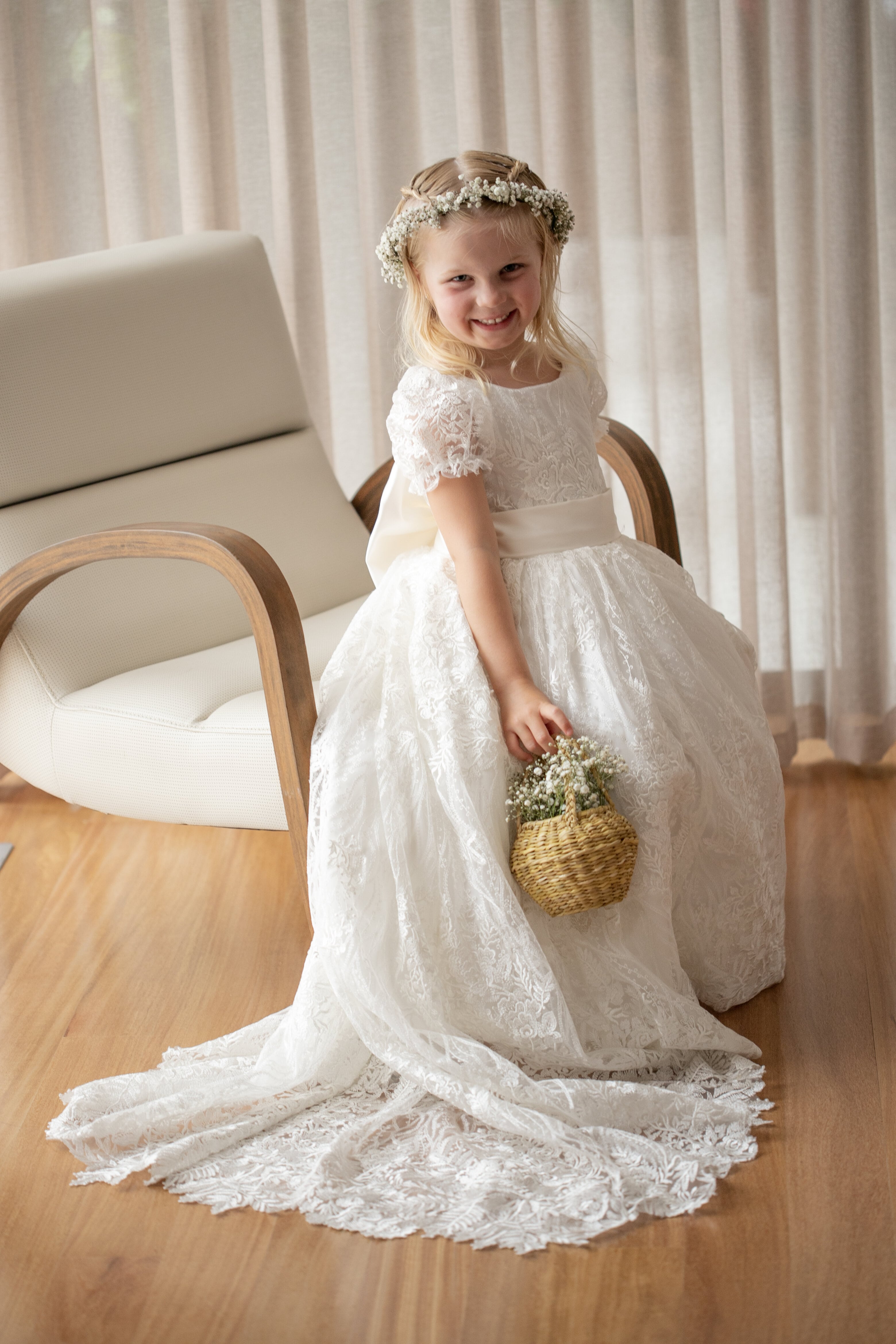 encaje vestidos de ninas para bodas